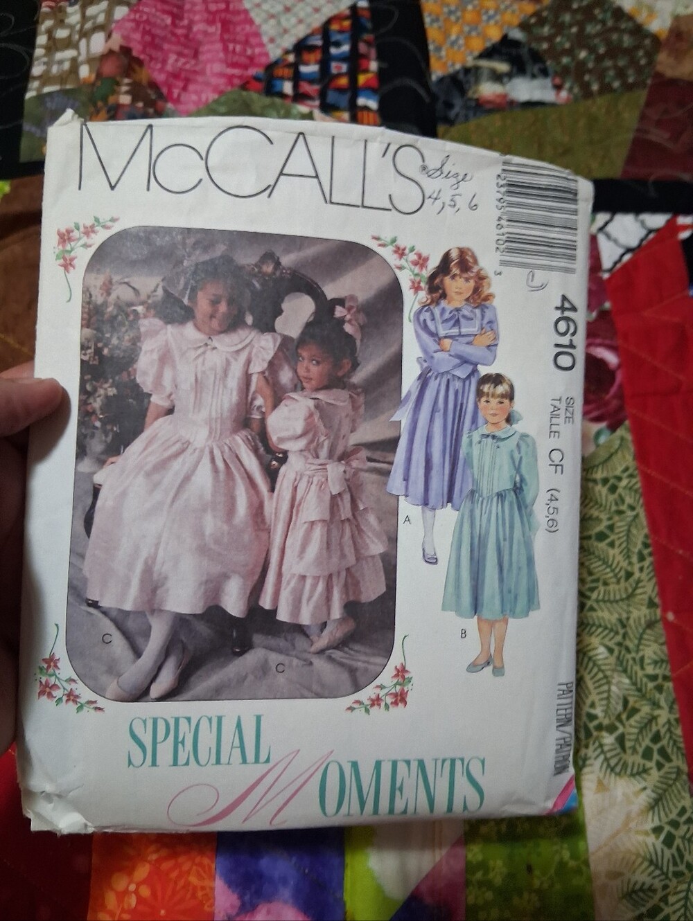 McCall's Sewing Pattern 4610 Girl's Dresses Dress Sizes 4-6